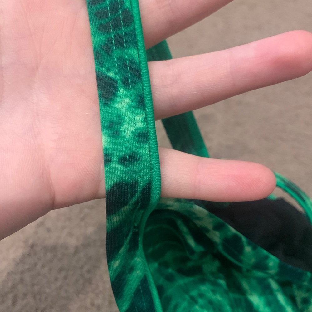 Green Patterned Speedo Suit - Picture 2 of 7